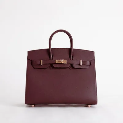 BIRKIN 25 EPSOM LEATHER (SELLIER SHAPE) ROUGE SELLIER WITH ROSE GOLD HARDWARE (RGHW) - 1