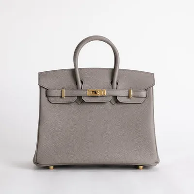 BIRKIN 25 TOGO LEATHER GRIS ASPHALTE WITH GOLD HARDWARE (GHW) - 1