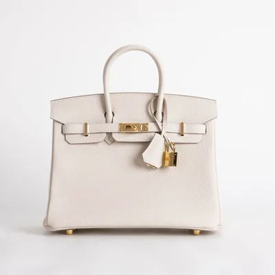 BIRKIN 25 TOGO LEATHER CRAIE WITH GOLD HARDWARE (GHW) - 1