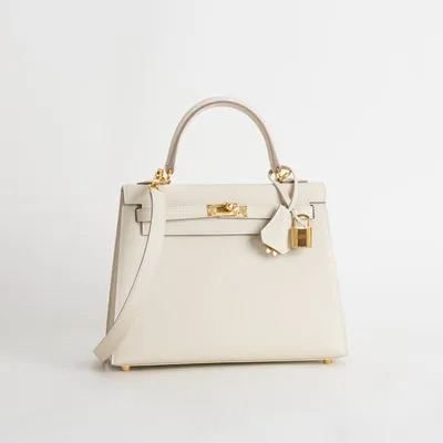 KELLY 25 EPSOM LEATHER CRAIE WITH GOLD HARDWARE (GHW) - 2