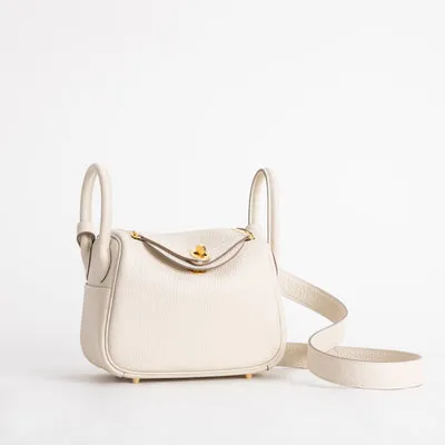 MINI LINDY 20 CLEMENCE LEATHER CRAIE WITH GOLD HARDWARE (GHW) - 2