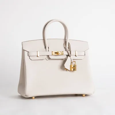 BIRKIN 25 TOGO LEATHER CRAIE WITH GOLD HARDWARE (GHW) - 2