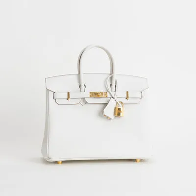 BIRKIN 25 TOGO LEATHER BLANC WITH GOLD HARDWARE (GHW) - 2