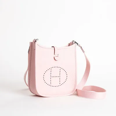 MINI EVELYNE (TPM) CLEMENCE LEATHER ROSE SAKURA WITH PALLADIUM HARDWARE (PHW) - 2