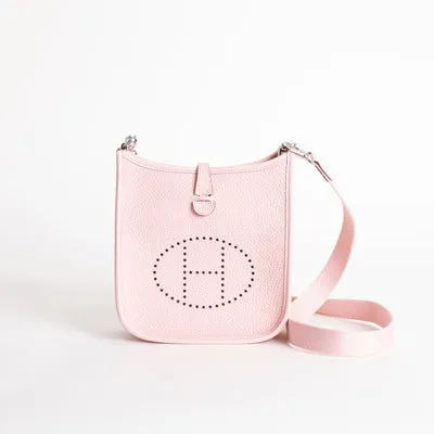 MINI EVELYNE (TPM) CLEMENCE LEATHER ROSE SAKURA WITH PALLADIUM HARDWARE (PHW) - 1