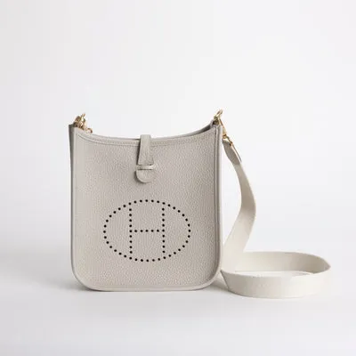 MINI EVELYNE (TPM) CLEMENCE LEATHER BETON WITH GOLD HARDWARE (GHW) - 1