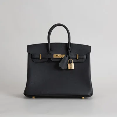 BIRKIN 25 TOGO LEATHER NOIR (BLACK) WITH GOLD HARDWARE (GHW) - 1