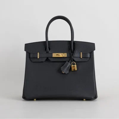 BIRKIN 30 EPSOM LEATHER NOIR (BLACK) WITH GOLD HARDWARE (GHW) - 1