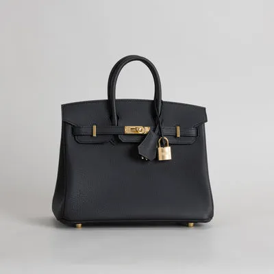 BIRKIN 25 TOGO LEATHER NOIR (BLACK) WITH GOLD HARDWARE (GHW) - 2