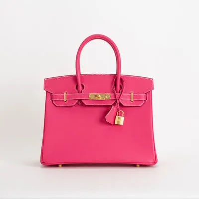 BIRKIN 30 EPSOM LEATHER ROSE TYRIRN WITH GOLD HARDWARE (GHW) - 1