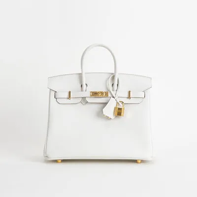 BIRKIN 25 TOGO LEATHER BLANC WITH GOLD HARDWARE (GHW) - 1
