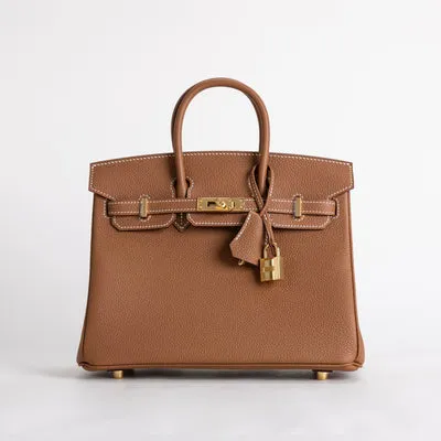 BIRKIN 25 TOGO LEATHER GOLD WITH GOLD HARDWARE (GHW) - 1