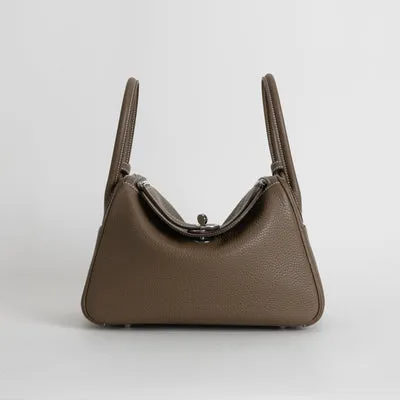 LINDY 30 CLEMENCE LEATHER ETOUPE WITH PALLADIUM HARDWARE (PHW) - 1