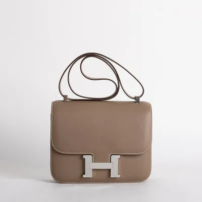 CONSTANCE 24 EPSOM LEATHER ETOUPE WITH PALLADIUM HARDWARE (PHW) - 1