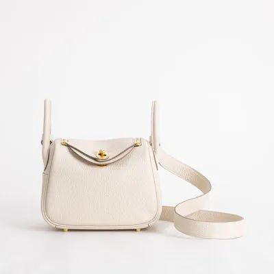 MINI LINDY 20 CLEMENCE LEATHER CRAIE WITH GOLD HARDWARE (GHW) - 1