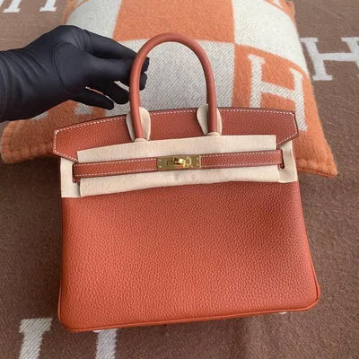BIRKIN 25 TOGO LEATHER 4E SIENNA BROWN WITH GOLD HARDWARE (GHW) - 1