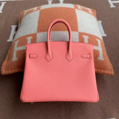 BIRKIN 25 TOGO LEATHER ROSE D'ETE WITH GOLD HARDWARE (GHW) - 2
