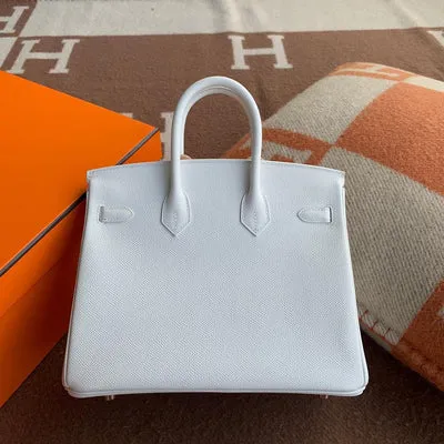 BIRKIN 25 EPSOM LEATHER BLANC (WHITE) WITH PALLADIUM HARDWARE (PHW) - 2