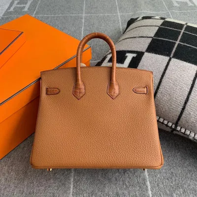 BIRKIN 25 TOUCH MISSISSIPPIENSIS ALLIGATOR LEATHER & TOGO LEATHER GOLD WITH GOLD HARDWARE (GHW) - 2