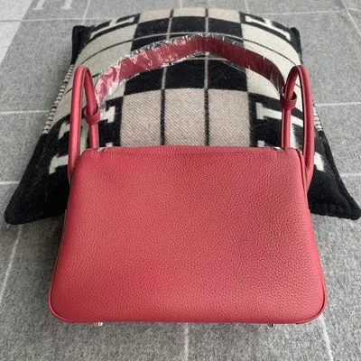 LINDY 26 CLEMENCE LEATHER ROUGE GRENAT WITH PALLADIUM HARDWARE (PHW) - 2