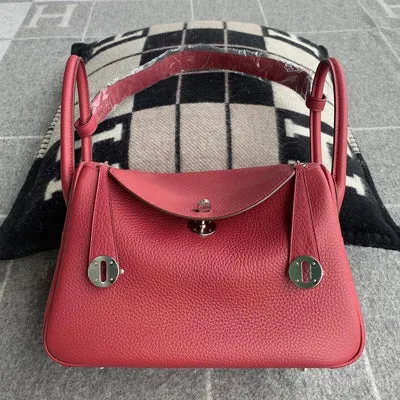 LINDY 26 CLEMENCE LEATHER ROUGE GRENAT WITH PALLADIUM HARDWARE (PHW) - 1
