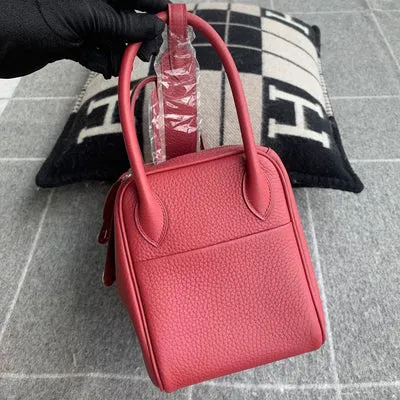 LINDY 26 CLEMENCE LEATHER ROUGE GRENAT WITH PALLADIUM HARDWARE (PHW) - 4