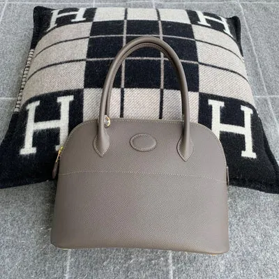 BOLIDE 27 EPSOM LEATHER GRIS ETAIN WITH GOLD HARDWARE (GHW) - 1