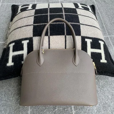 BOLIDE 27 EPSOM LEATHER GRIS ETAIN WITH GOLD HARDWARE (GHW) - 2