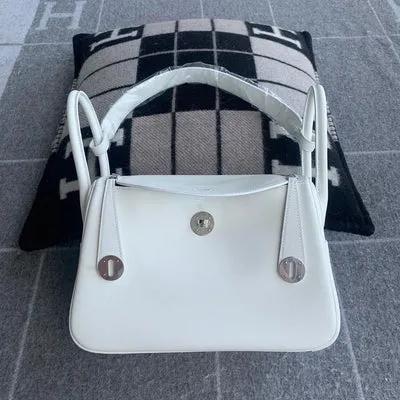 LINDY 26 SWIFT LEATHER BLANC (WHITE) WITH PALLADIUM HARDWARE (PHW) - 1