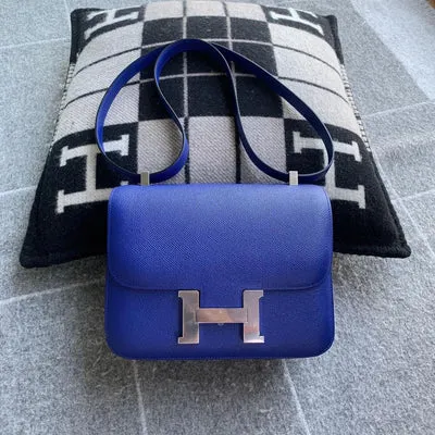 CONSTANCE 24 EPSOM LEATHER BLEU ELECTRIQUE WITH PALLADIUM HARDWARE (PHW) - 1