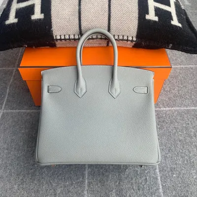 BIRKIN 25 TOGO LEATHER GRIS MOUETTE TOGO PALLADIUM HARWARE (PHW) - 2