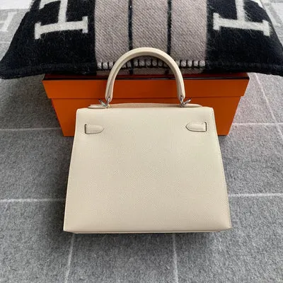 KELLY 25 EPSOM LEATHER CRAIE WITH PALLADIUM HARDWARE (PHW) - 2