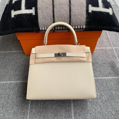 KELLY 25 EPSOM LEATHER CRAIE WITH PALLADIUM HARDWARE (PHW) - 1
