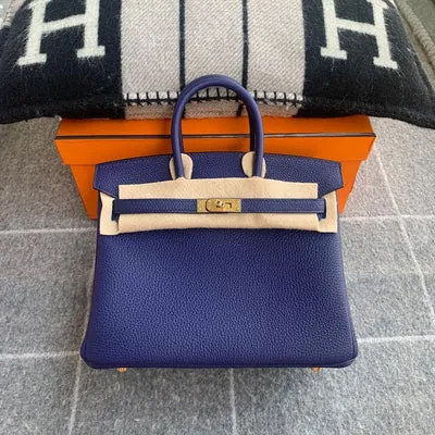 BIRKIN 25 TOGO LEATHER BLUE ENCRE WITH GOLD HARDWARE (GHW) - 1