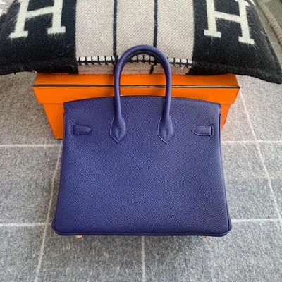 BIRKIN 25 TOGO LEATHER BLUE ENCRE WITH GOLD HARDWARE (GHW) - 2