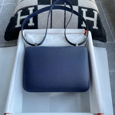 CONSTANCE 24 EPSOM LEATHER BLUE SAPPHIRE WITH PALLADIUM HARDWARE (PHW) - 2