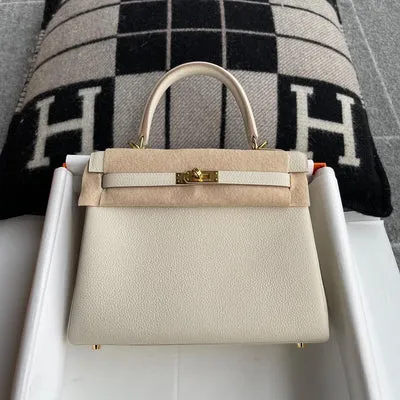 KELLY 25 TOGO LEATHER CRAIE WITH GOLD HARDWARE (GHW) - 1