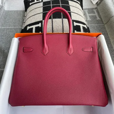 BIRKIN 35 TOGO LEATHER ROUGE GRENAT WITH GOLD HARDWARE (GHW) - 2
