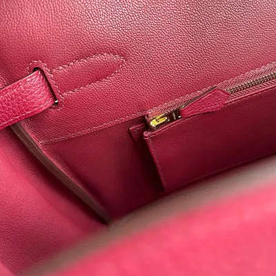 BIRKIN 35 TOGO LEATHER ROUGE GRENAT WITH GOLD HARDWARE (GHW) - 4