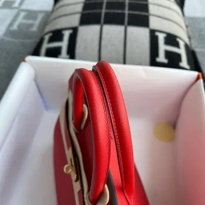 BIRKIN 25 EPSOM LEATHER ROUGE CASAQUE WITH GOLD HARDWARE (GHW) - 5