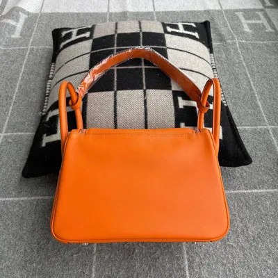 LINDY 26 SWIFT LEATHER ORANGE WITH PALLADIUM HARDWARE (PHW) - 2