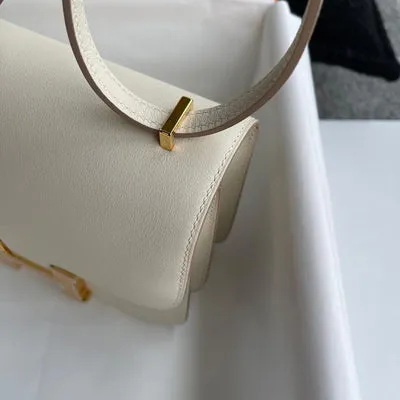 CONSTANCE 18 (MINI) SWIFT LEATHER CRAIE WITH GOLD HARDWARE (GHW) - 5