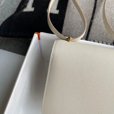 CONSTANCE 18 (MINI) SWIFT LEATHER CRAIE WITH GOLD HARDWARE (GHW) - 6