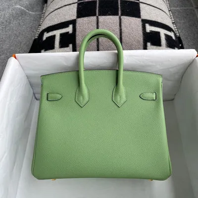 BIRKIN 25 EPSOM LEATHER VERT CRIQUET WITH GOLD HARDWARE (GHW) - 2