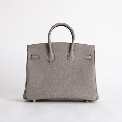 BIRKIN 25 TOGO LEATHER GRIS ASPHALTE WITH GOLD HARDWARE (GHW) - 2