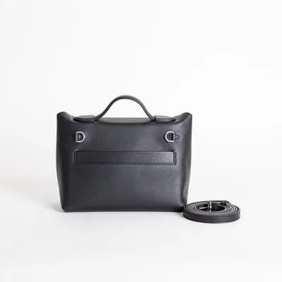 24/24 (MINI) EVERCOLOR & SWIFT LEATHER NOIR (BLACK) WITH PALLADIUM HARDWARE (PHW) - 3