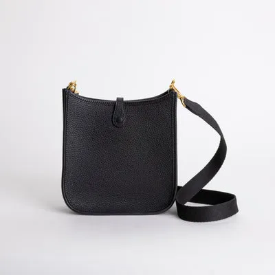 MINI EVELYNE (TPM) CLEMENCE LEATHER NOIR (BLACK) WITH GOLD HARDWARE (GHW) - 2