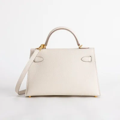 MINI KELLY II (20) EPSOM LEATHER CRAIE WITH GOLD HARDWARE (GHW) - 2
