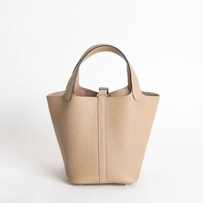 PICOTIN 18 LOCK CLEMENCE LEATHER TRENCH TAURILLON WITH PALLADIUM HARDWARE (PHW)