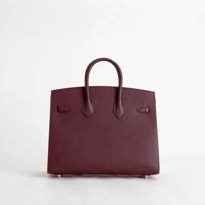 BIRKIN 25 EPSOM LEATHER (SELLIER SHAPE) ROUGE SELLIER WITH ROSE GOLD HARDWARE (RGHW) - 2